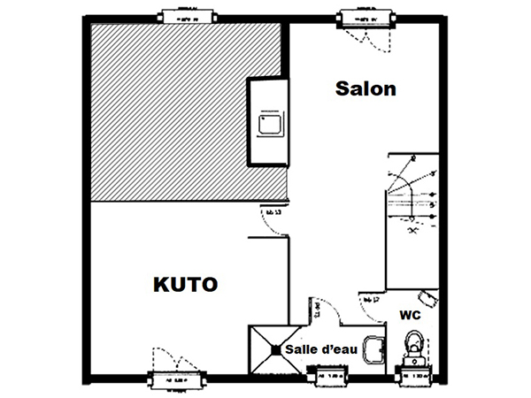 Plan du Chambres d'hótes « Ile des Pins - Kuto »